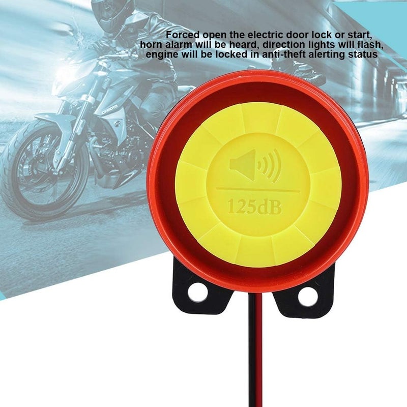 woobles 125dB 12V Waterproof Motorcycle Bike Anti-theft Security Burglar Alarm System Scooter Double Scooter Remote Control - Image 3